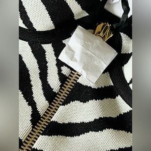 Balmain animal print knit dress